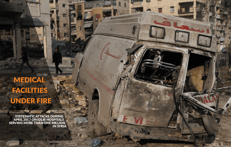 Three Idlib Medical Facilities Attacked