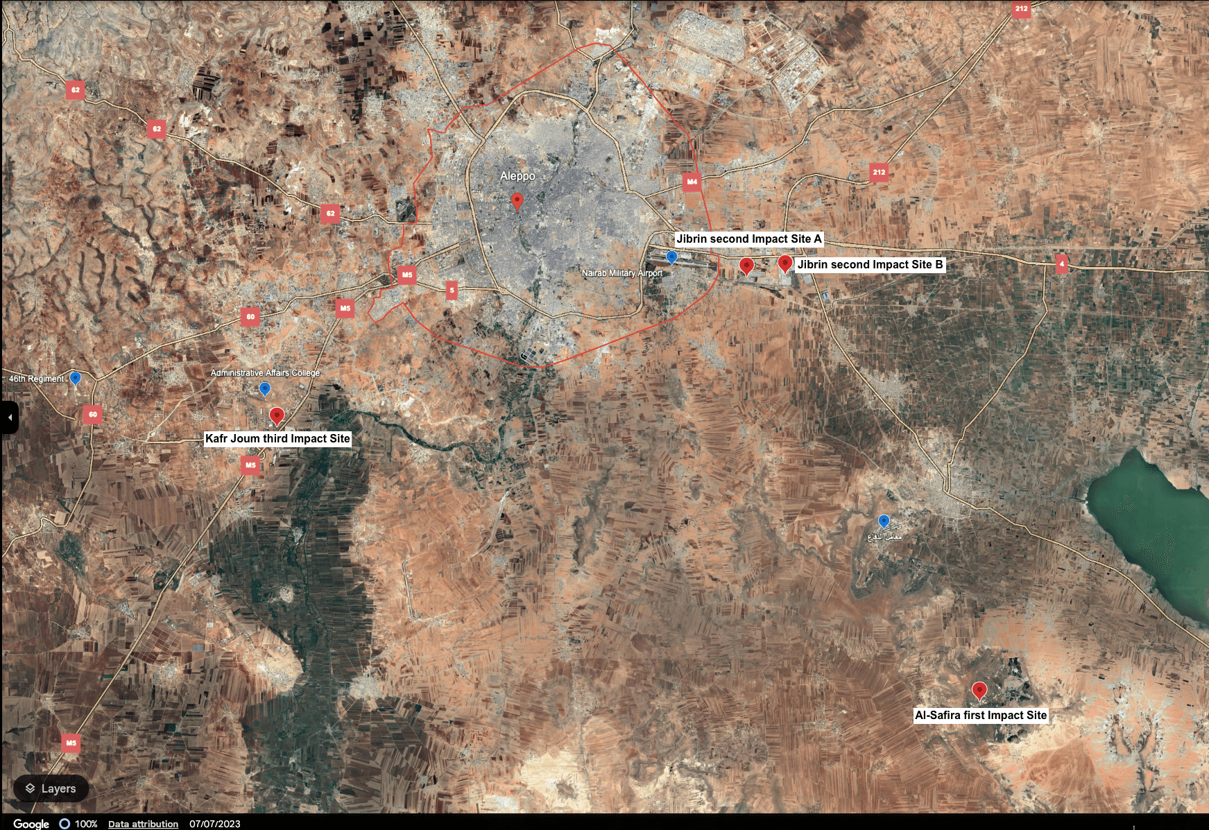 غارات جوية إسرائيلية على مواقع في ريف حلب