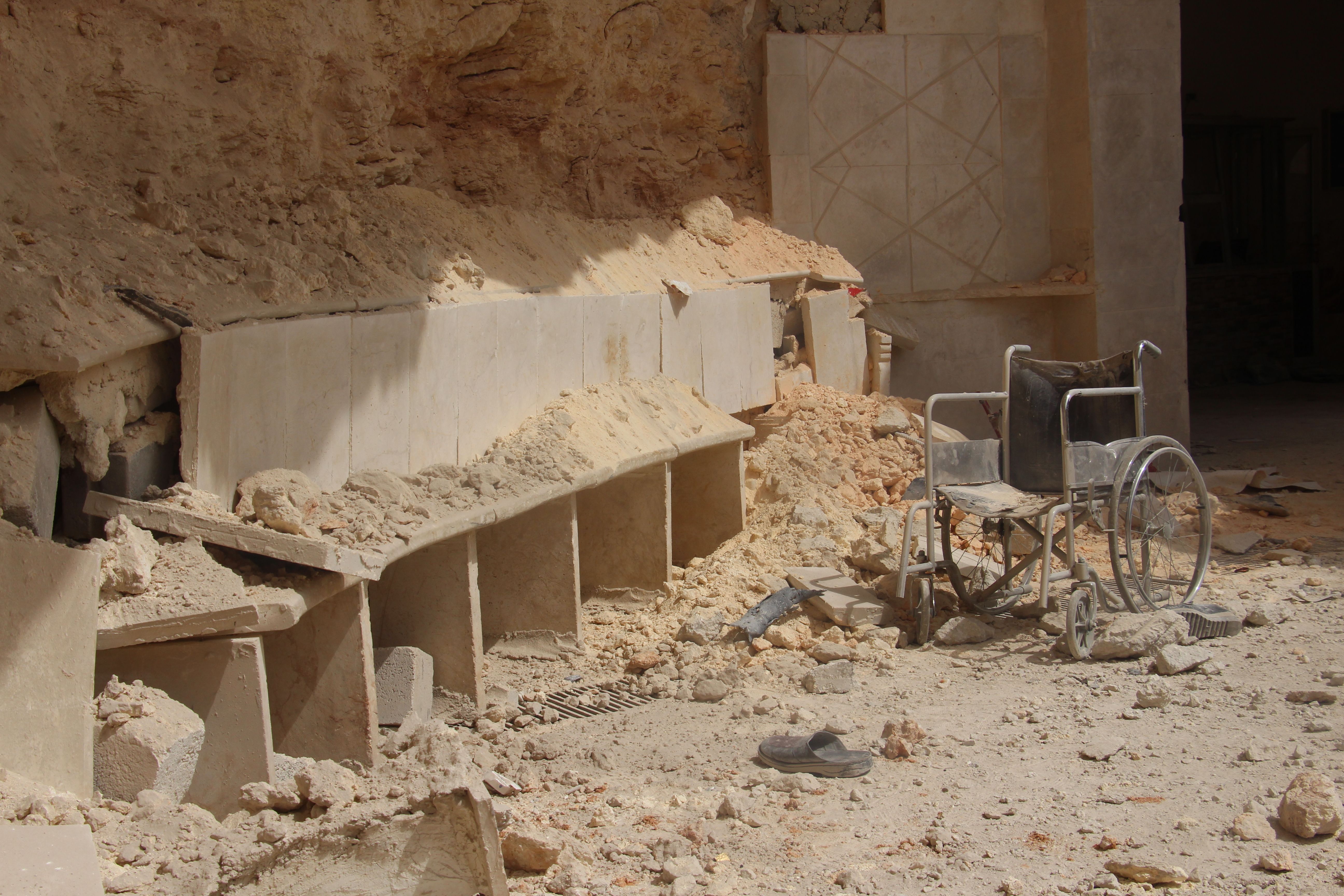 Guided artillery shells force the Al Atarib Surgical (Al Magahra) Hospital out of service