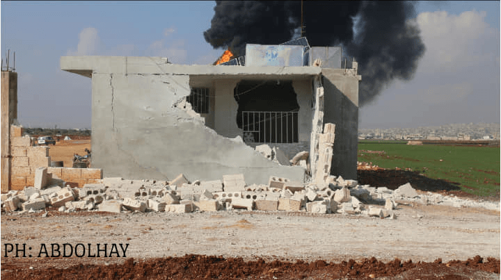 Shelling of a fuel station and a home in the village of Termanin