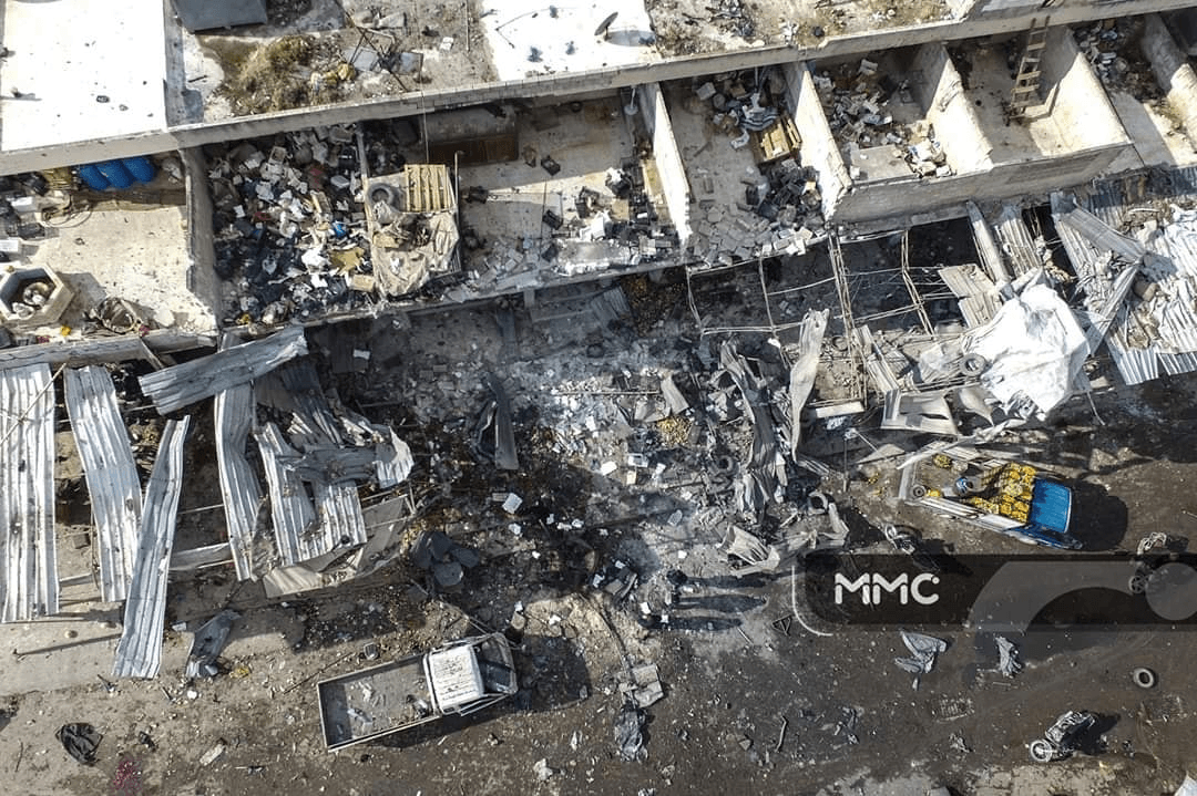 Airstrike on Al Hal Market in Maaret Al Numan