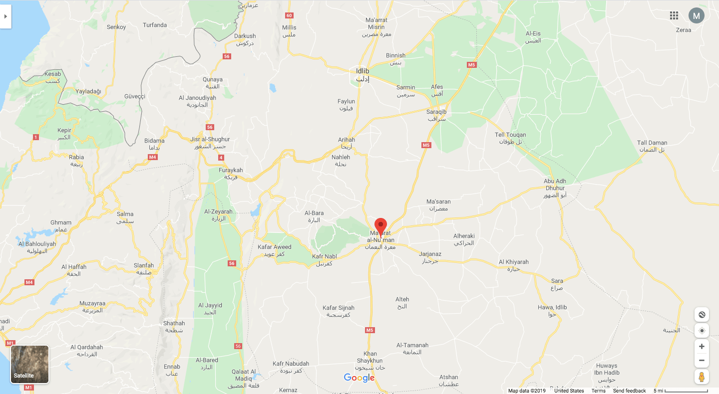 Airstrike on Al Hal Market in Maaret Al Numan | Syrian Archive