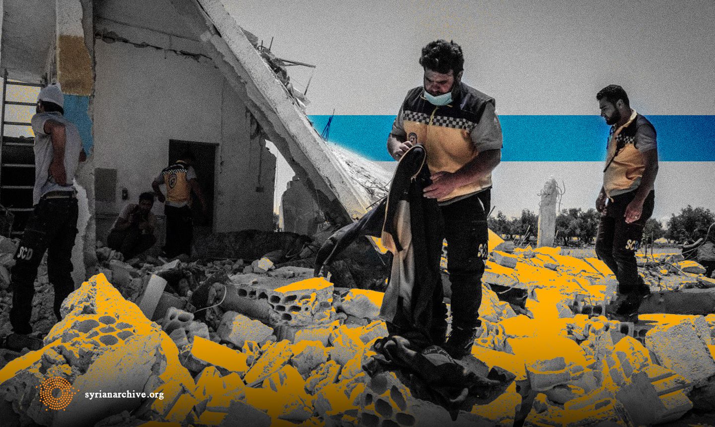 The attack impacting the Syrian Civil Defence Centre in the village of Qastoun